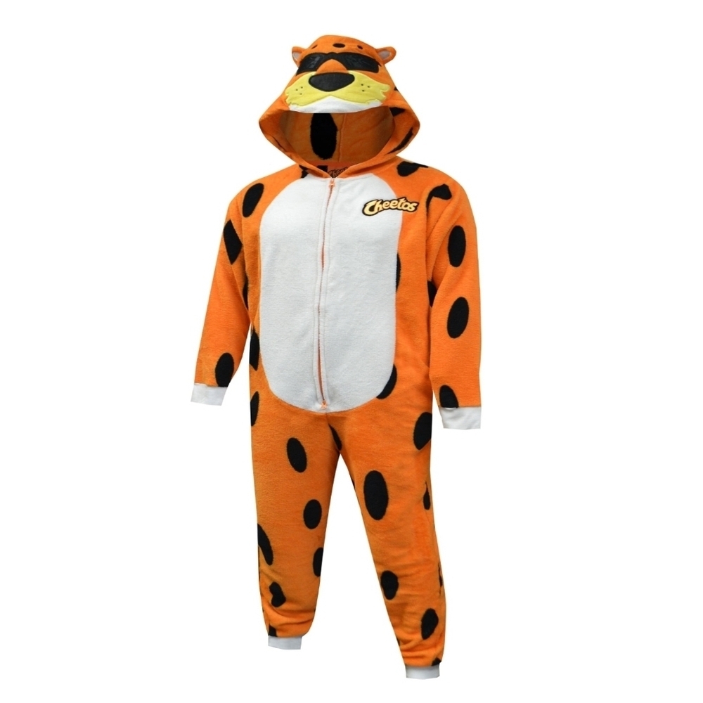 Adult XL Cheetos Chester Cheetah Kigarumi Onesie union suit pajamas